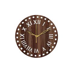 Freny Exim Brown Analogue Wood Wall Clock-image-87