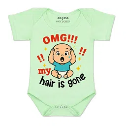 arvesa Omg My Hair is Gone Printed Romper-picture-39