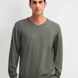 Arrow Sport Men V-Neck Pullover Cotton Sweater-picture-19