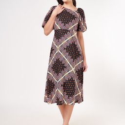 Honey by Pantaloons Women Ethnic Motifs Printed A-Line Midi Dress-picture-43