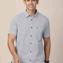 MERCHANT MARINE Men Standard Slim Fit Sheer Printed Casual Shirt-image-87
