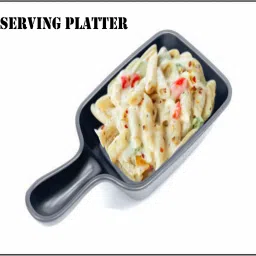 (Pack of One) Exclusive Multi-Purpose Serving Platter for All Types of Snacks Like Noodles, Chilly Potato, Pasta, Chaap, Paneer Tikka, Manchurian, Tandoori Items and as Your Wish Sizzler Tray-15