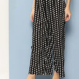 BAESD Girls Polka Dot Printed Flared Palazzos-picture-22