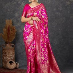 BROYAAR SHOP Woven Design Zari Art Silk Saree-image-56