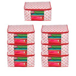 AMAK INC Red Fabric Multi-Utility Wardrobe Organisers-picture-34