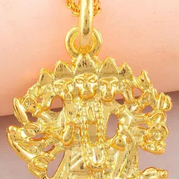 MEMOIR Gold-Plated Contemporary Pendants with Chains-picture-44