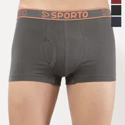 Sporto by Macho Pack Of 4 Combed Cotton Trunk-picture-28