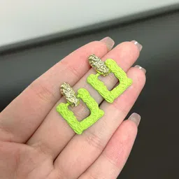 VAGHBHATT Square Shaped Trendy Drop Earrings image 4
