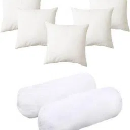 2 Bolester 5 Cushion Microfibre Solid Bolster Pack of 7-image-18