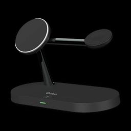 Qubo MagZap Z5 15W 4-in-1 Wireless Charger for iPhone 11, X, 12 & Above, AirPods 3rd G, Pro & iWatch 1, 2, 3, 4, 5, 6, SE, 7 (Short Circuit Control, Black)-24