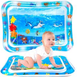 Baby Kids Water Play Mat Toys Inflatable Tummy Time Leak-Proof Water Play Mat Rattle-image-101