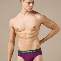 URBAN ADVENTURE Men Mid-Rise Anti Bacterial Basic Briefs 1UAM-005-B-picture-3