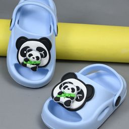 Yellow Bee Boys Eye-Catching Panda & Bamboo Rotating Charms Clogs-picture-2