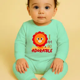 The Peppy Tend Printed Pure Cotton Rompers-image-43