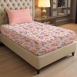IVAZA Pink Geometric 1000 Polyester Single-image-83
