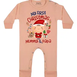 Arvesa My First Christmas Printed Bodysuit-image-55