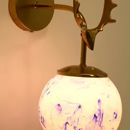 SOMIL Blue & White Glass Cylinder Shaped Wall Lamp-image-86