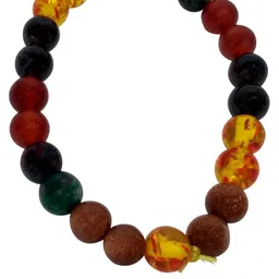 Divine souvenirs Unisex Artificial Beaded Elasticated Bracelet-image-88
