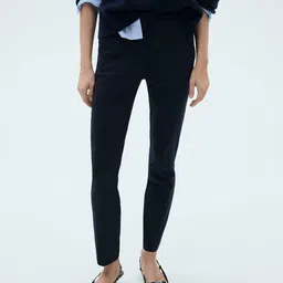 MANGO Women Crop Skinny Fit Trousers-image-23
