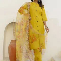 VredeVogel Women's Ethnic Kurta Pant Set with Dupatta-picture-48