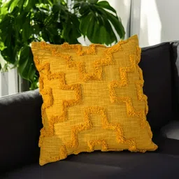 LUSHLYF Yellow Set of 5 Quirky Square Cushion Covers image 3