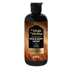 Vedic Valley Oud Arabia Cypress Cedarwood Oil pH 6 Refreshing Hair & Body Wash - 300ml-46