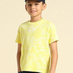 U.S. Polo Assn. Kids Boys Abstract Printed Cotton T-shirt-image-87