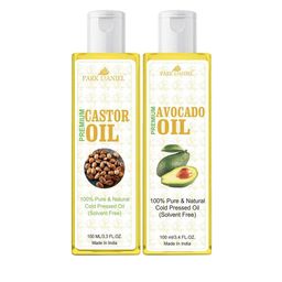 Park Daniel Set Of 2 Avocado Oil & Castor Oil For Hair & Skin - 100 ml Each-55