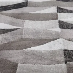 OBSESSIONS Cream-Color & Grey Printed Rectangular Bedside Runners image 2