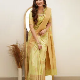 INDIOTSAV Woven Design Zari Banarasi Saree-image-78