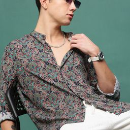 SHOWOFF Men Standard Slim Fit Opaque Printed Casual Shirt-picture-33