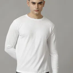 Voi Jeans Men Solid Round Neck Cotton T-Shirt-picture-32