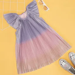 Pantaloons Junior Girls Self Design A-Line Dress-7