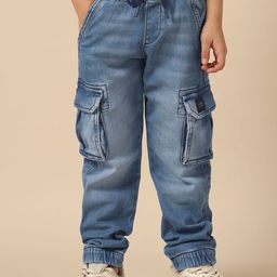 U.S. Polo Assn. Kids Boys Regular Fit Mid-Rise Light Fade Stretchable Jeans-image-37