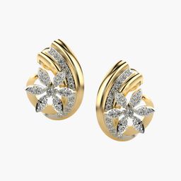 VALANOVA 14K Yellow Gold Certified 0.44Ct Lab Grown Diamond Earrings-image-104