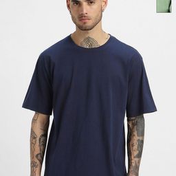 GLOWBERRY Pack Of 2 Round Neck Oversized Organic Cotton T-shirts-image-90