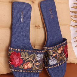 Anouk Women Embellished Open Toe Flats-image-10