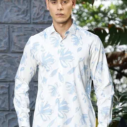 Mast & Harbour Men Premium Floral Opaque Printed Casual Shirt-picture-48