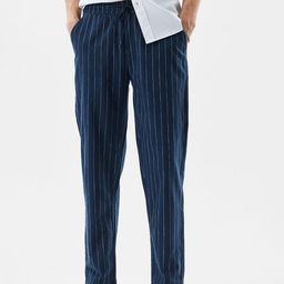 Snitch Men Striped Relaxed Straight Fit Trousers-picture-22
