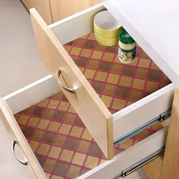 Kuber Industries Pink 3 Pieces Printed Water Resistant Shelf Liner-picture-40
