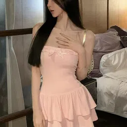 StyleCast Strapless Layered Fit & Flare Dress-image-39