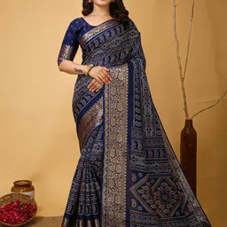 Mitera Bandhani Zari Art Silk Bandhani Saree-image-57