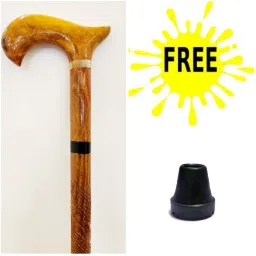 Morning wooden walking stick in design jordar brown for men and women8 Walking Stick-15