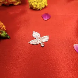 Pure Silver Shiv Ji Bel Patra for Pooja Purposes, Mandir Decoration & Gifting Decorative Showpiece-0.1 cm-image-45