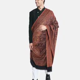MUFFLY Wool Embroidered Men Shawl-image-27