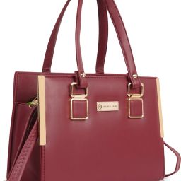 Women Maroon Messenger Bag-image-3