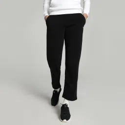 ESS Sweatpants Women Solid Black Track Pants-16