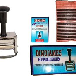 dinojames Label Stamping Machine (BATCH No. DATE MRP EXP. Printing) Manual (18x10x9, No) image 4