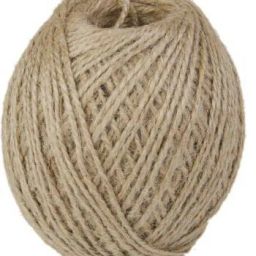 120 m Twisted Burlap Jute Twine Rope Brown) Brown Length: 120 m, Diameter: 0.4 mm Brown-image-3