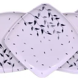 SQUARE (902) 7 INCH HALF DINNER PLATE SET 6 PCS OF MELA MINE Dinner Plate-image-46